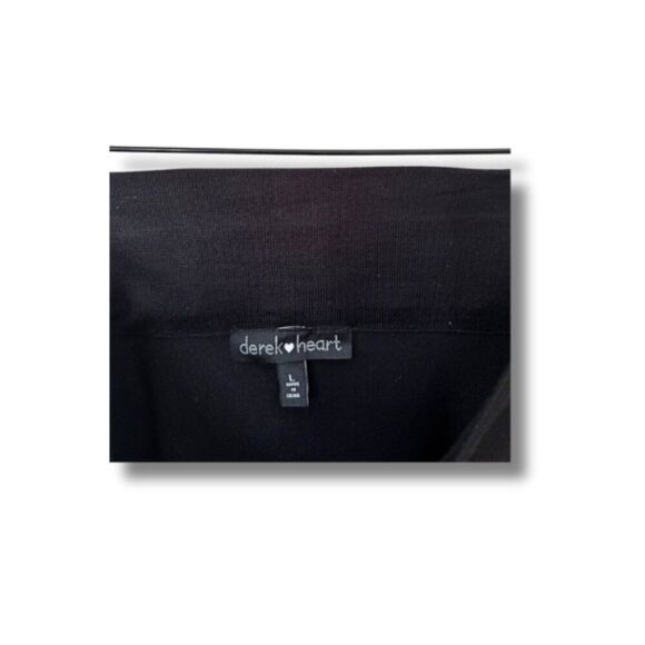 Derek Heart Black & Tan Geometric Striped Midi Pencil Skirt Set Size L - Picture 9 of 9